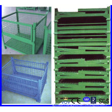 Warehouse Foldable Storage Metal Wire Mesh Box/Container for Sale